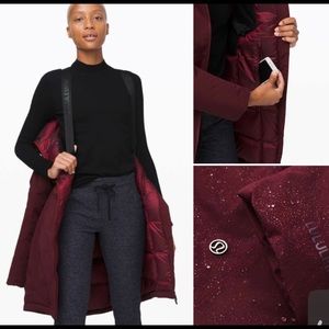 Lululemon Snow Warrior Parka Garnet Size 6 Hooded Maroon Winter Outerwear